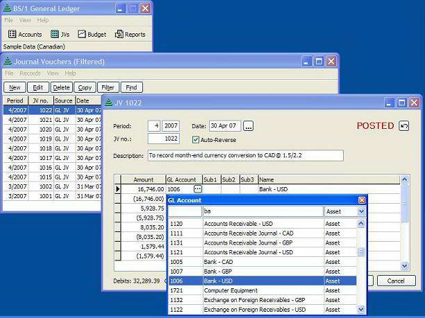 BS1 General Ledger