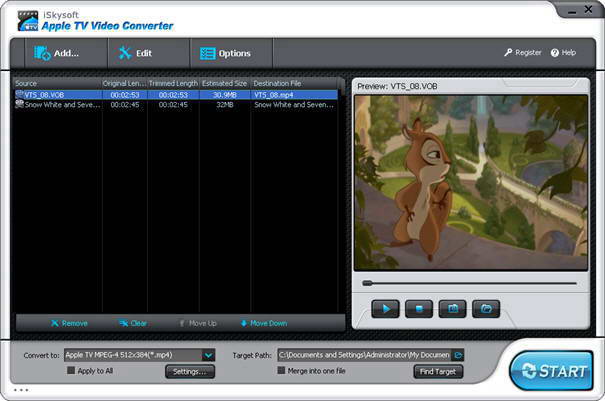 iSkysoft Apple TV Video Converter