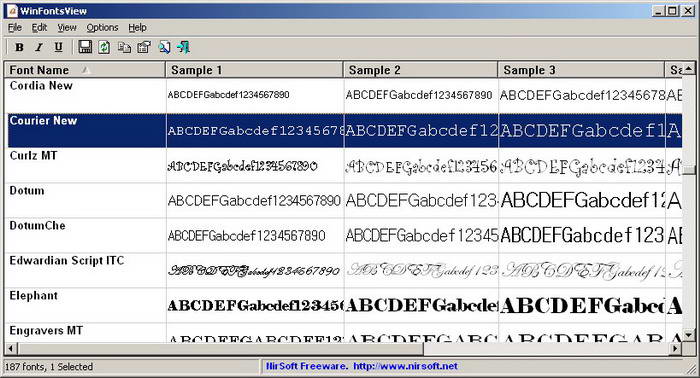 WinFontsView