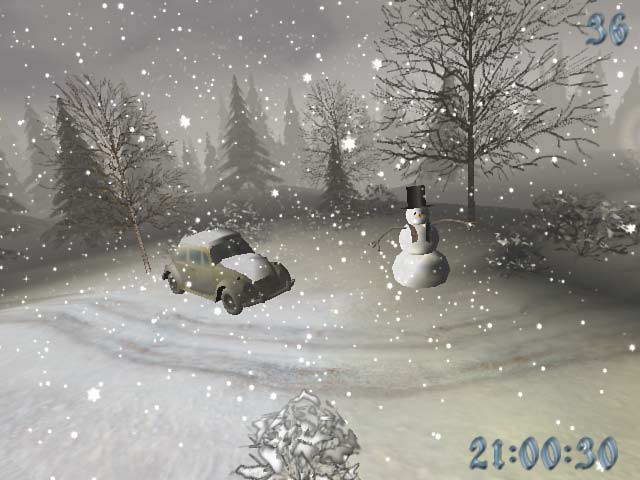 Snowy Winter 3D Screensaver