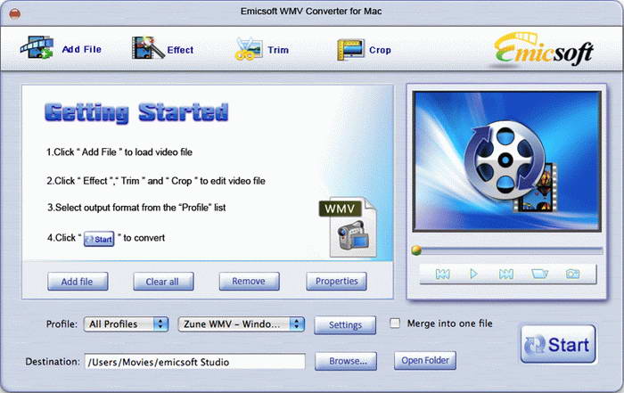 Emicsoft WMV Converter For Mac