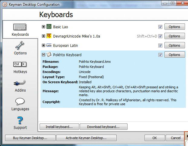 Keyman Desktop Pro
