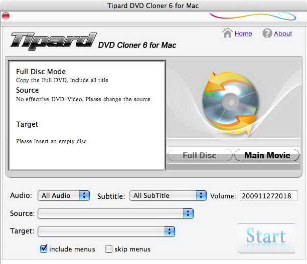 Tipard DVD Cloner 6 for Mac