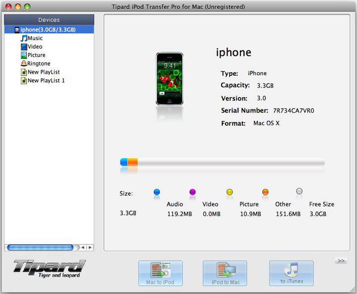 Tipard iPod Transfer Pro for MAC Standard