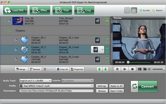 4Videosoft DVD Ripper for Mac