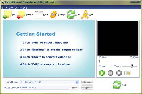 Cute MP4 to AVI Converter