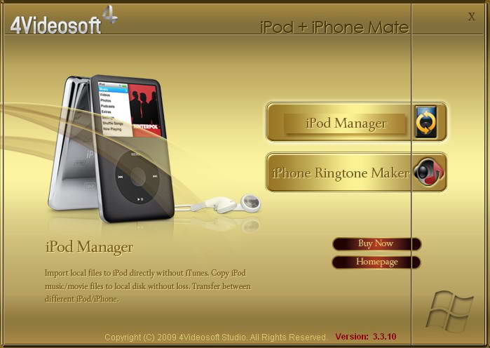 4Videosoft iPod + iPhone Mate