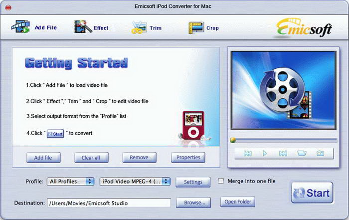 Emicsoft DVD to MP4 Converter For Mac