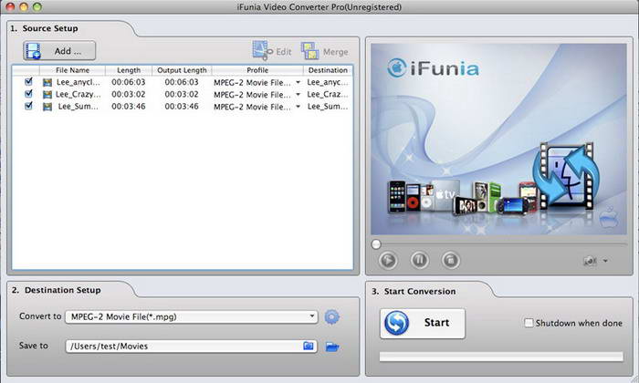 iFunia Video Converter Pro For Mac