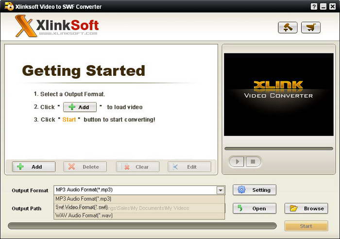 Xlinksoft Video To SWF Converter