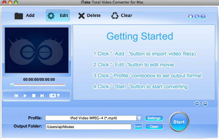 iTake Video Converter for mac