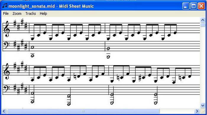 Midi Sheet Music