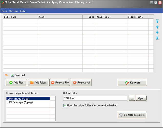Okdo Word Excel PowerPoint to Jpeg Converter
