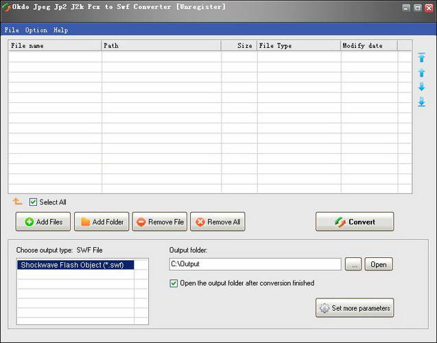 Okdo Jpeg Jp2 J2k Pcx to Swf Converter