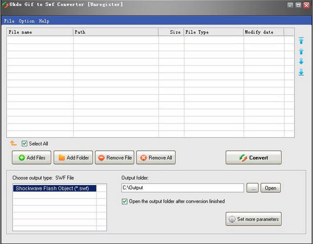 Okdo Gif to Swf Converter