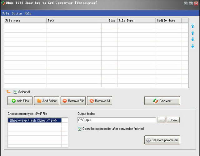 Okdo Tiff Jpeg Bmp to Swf Converter