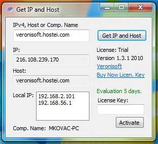 Get IP and Host