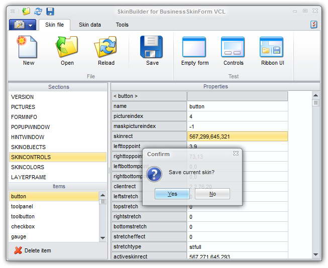 BusinessSkinForm VCL for D5