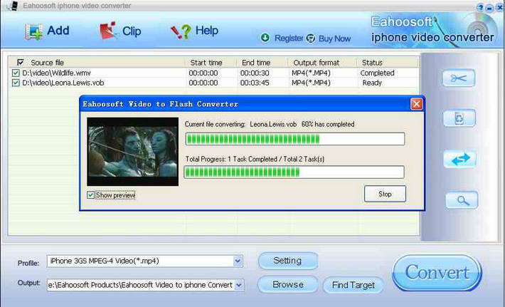 Eahoosoft Video to iPhone Converter