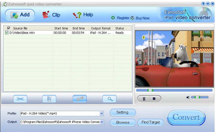 Eahoosoft Video to iPad Converter