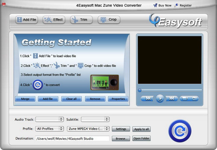 4Easysoft Mac Zune Video Converter