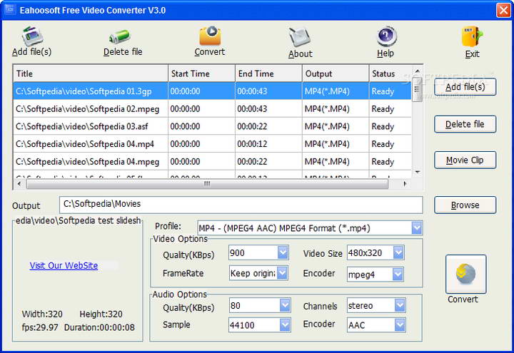 Eahoosoft Free Video Converter