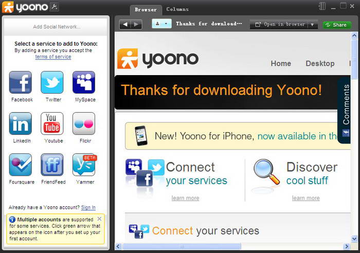 Yoono Desktop