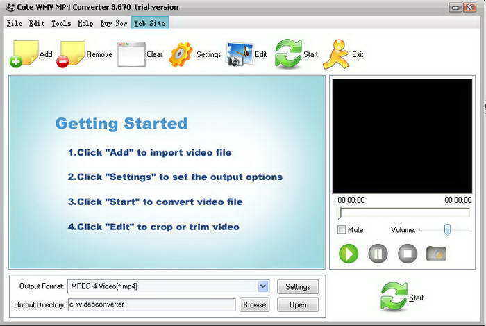 Cute WMV MP4 Converter