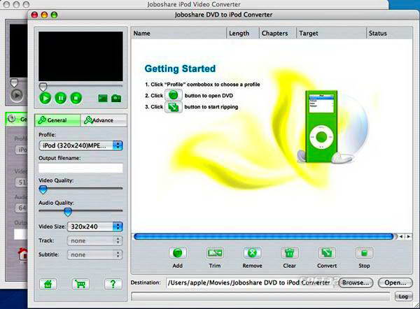 Joboshare DVD to iPod Bundle For MAC