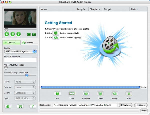 Joboshare DVD Audio Ripper For Mac