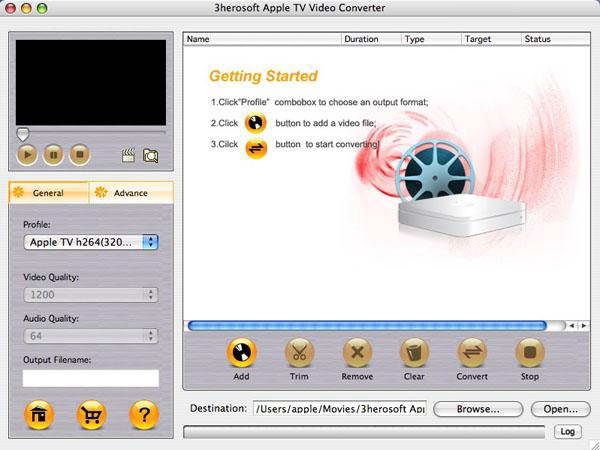 3herosoft Apple TV Video Converter For Mac