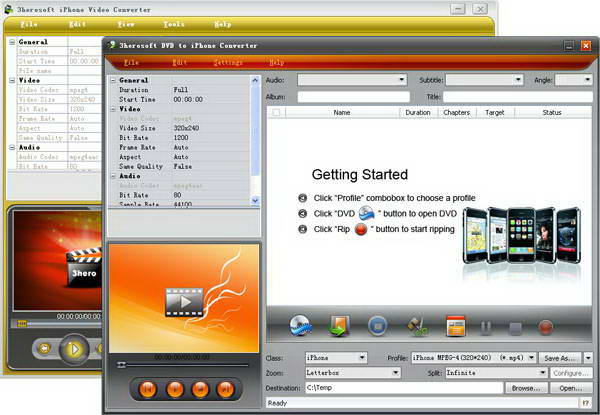 3herosoft DVD to iPhone Suite for Mac