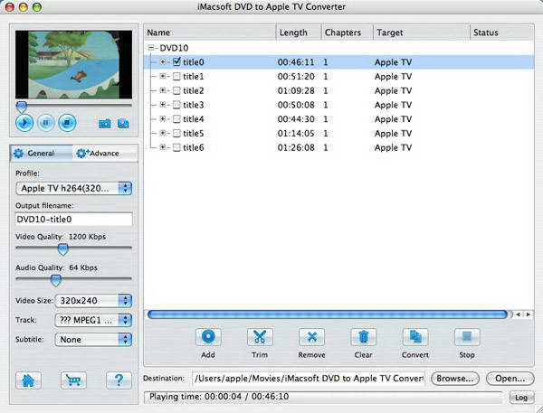 iMacsoft Apple TV Video Converter for Mac