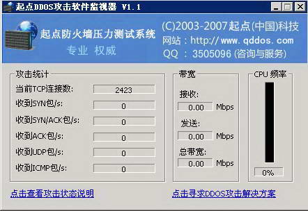 起点DDOS攻击状态监视器