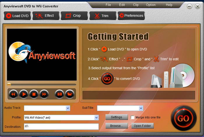 Anyviewsoft DVD to Wii Converter