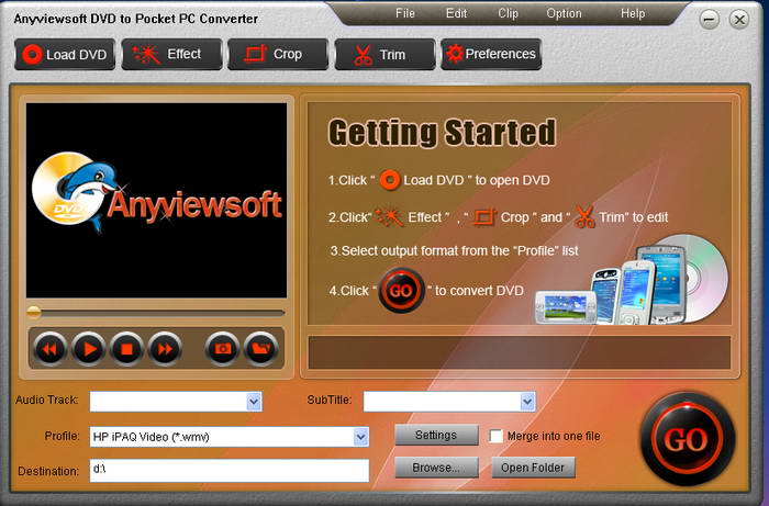 Anyviewsoft DVD to Pocket PC Converter