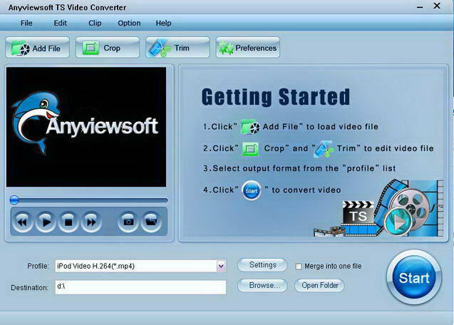 Anyviewsoft TS Video Converter