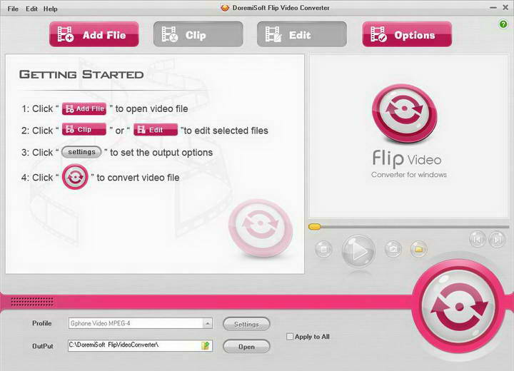 Anyviewsoft Flip Video Converter