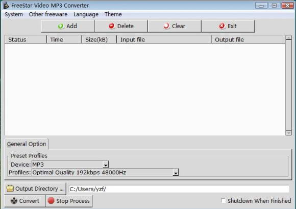 FreeStar Video MP3 Converter