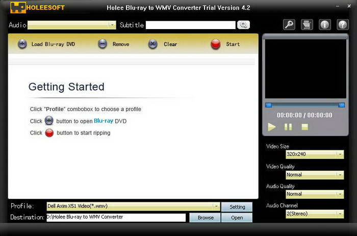 Holeesoft Blu-ray to WMV Converter