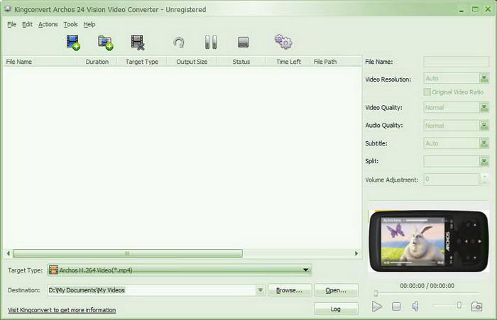 Kingconvert Archos 24 Vision Video Converter