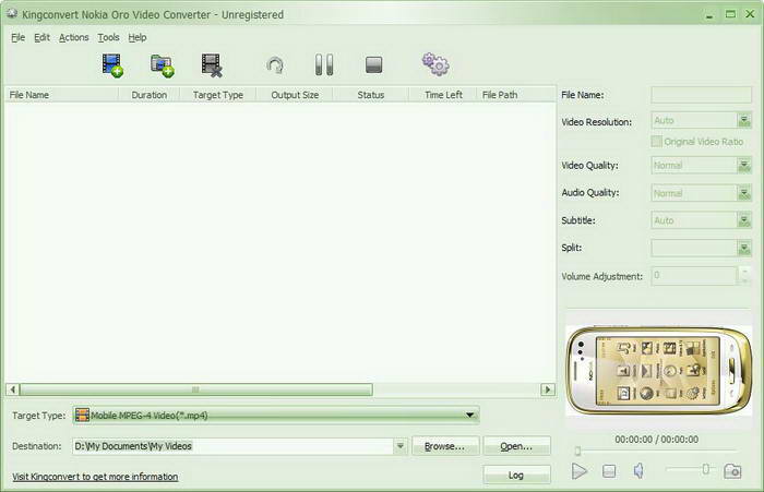 Kingconvert Nokia Oro Video Converter