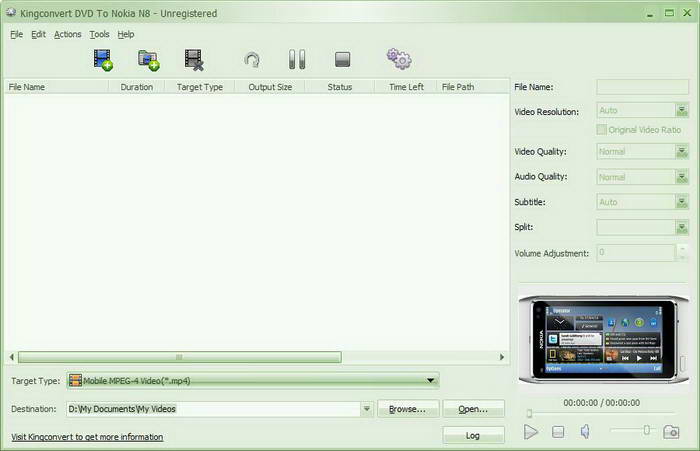 Kingconvert DVD To Nokia N8