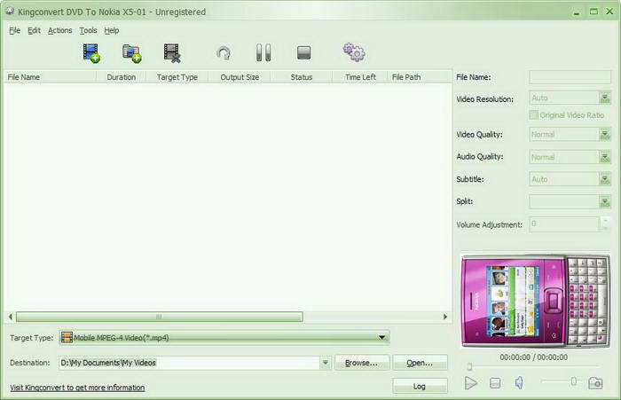 Kingconvert DVD To Nokia X5-01