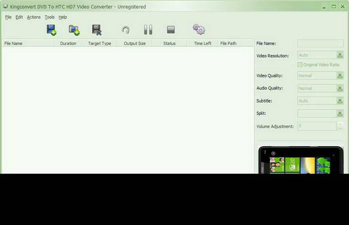 Kingconvert DVD To HTC HD7