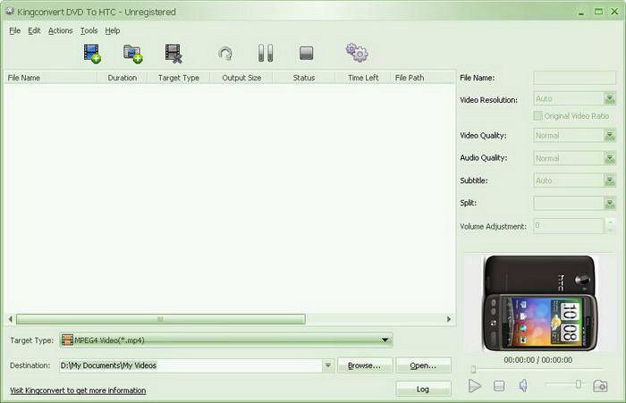 Kingconvert DVD To HTC