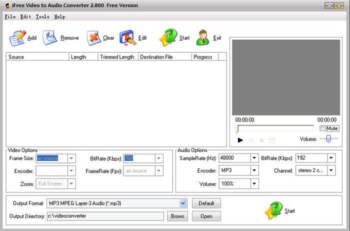 iFree Video to Audio Converter