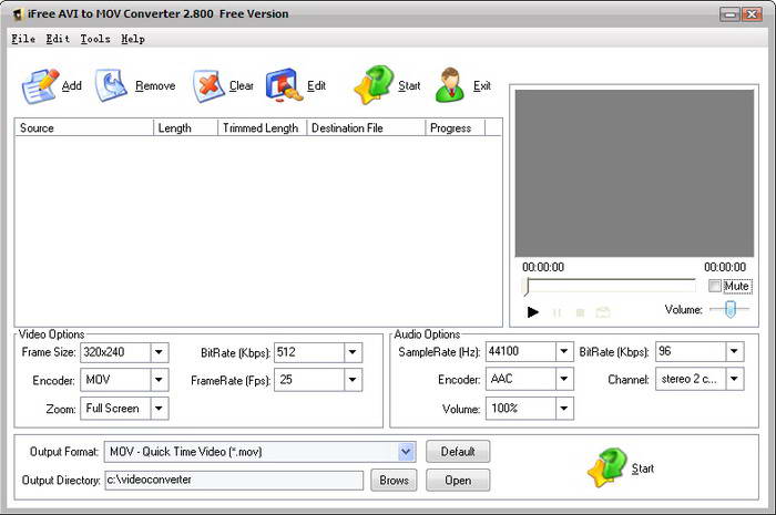 iFree AVI to MOV Converter