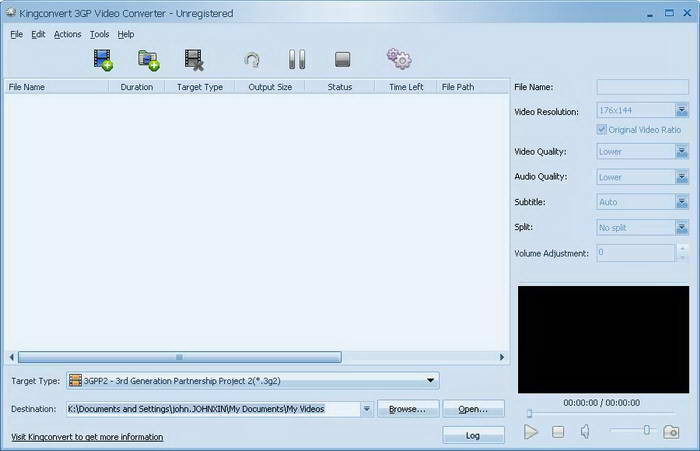 KingConvert 3GP Video Converter