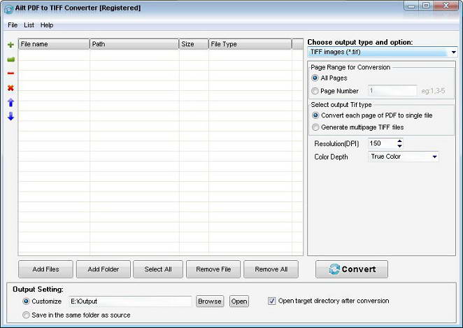 Ailt PDF to TIFF Converter